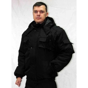 Куртка охранника зимняя на резинке "Тайфун" (тк. "Север")